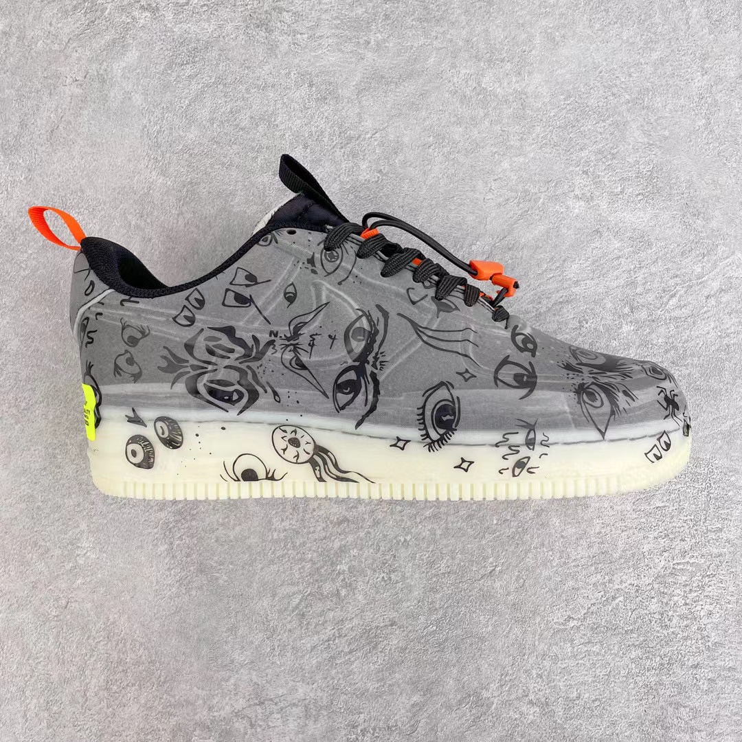 Air Force 1 Low Experimental Halloween 万圣节 夜光 黑橙 低筒 休闲鞋 板鞋 男鞋 女鞋  DC8904-001