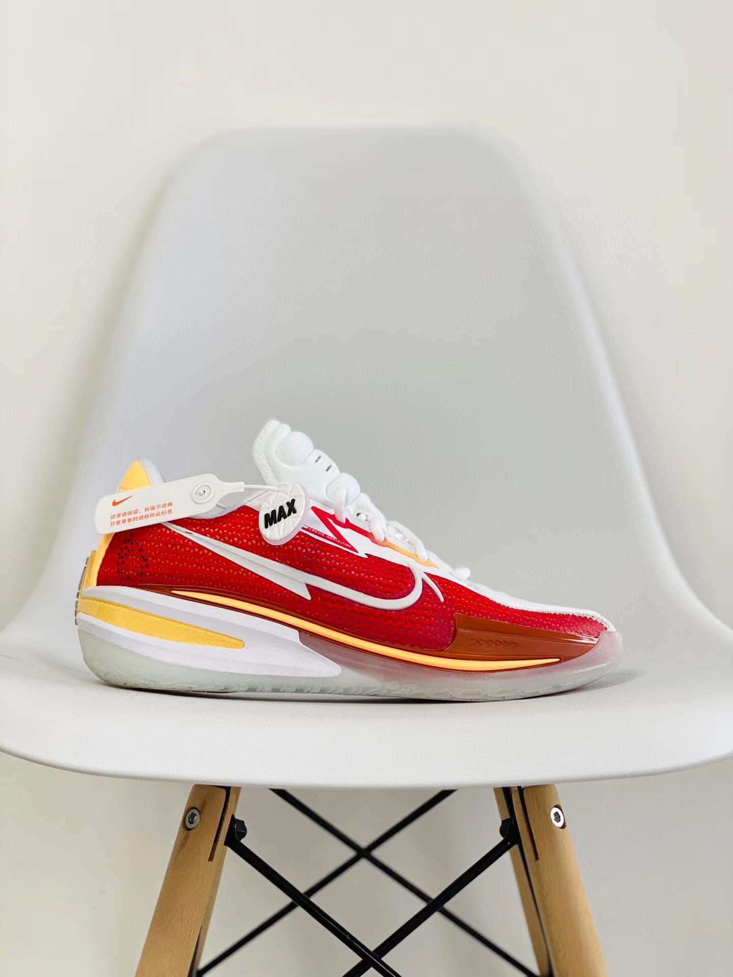 灭世纯原 Zoom GT Cut 白红 低筒 篮球鞋 球鞋 实战鞋 全掌气垫 TPU抗扭 男鞋 CZ0176-100