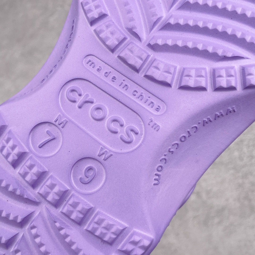 Crocs 淡紫色 洞洞鞋 凉鞋 室内外 拖鞋 沙滩鞋 男女同款 10001-5PR