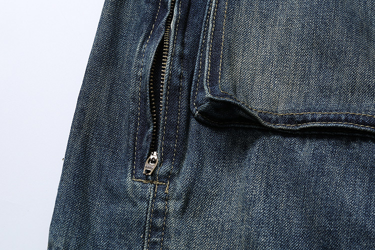 MADNESS JACKET 牛仔外套 复古蓝 水洗 大口袋 日系 外套长袖 秋冬季 休闲 男女同款