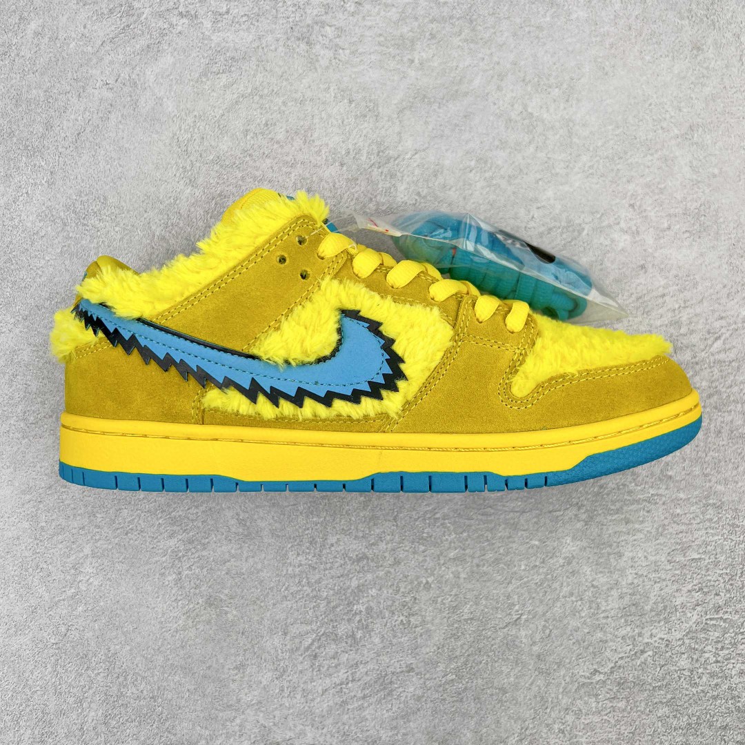 Grateful Dead x SB Dunk Low Pro Opti Yellow 跳舞小熊 黄蓝 低筒 复古板鞋 休闲鞋 男鞋 女鞋 CJ5378-700