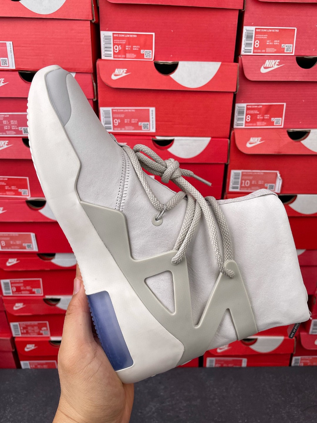 Nike Air Fear Of God 1 FOG 白灰 高筒 篮球鞋 球鞋 实战鞋 运动鞋 AR4237-002