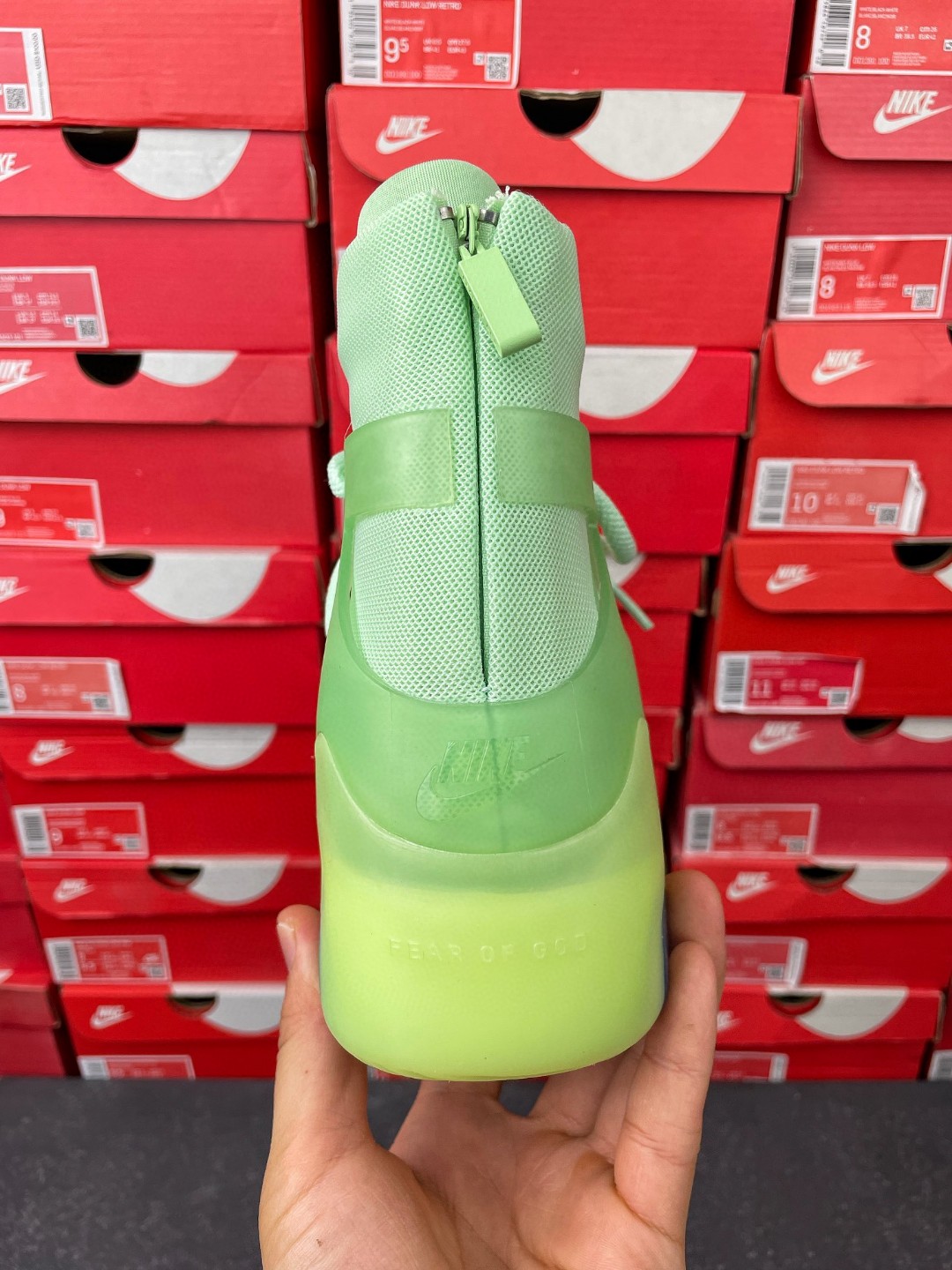 Nike Air Fear Of God 1 Frosted Spruce FOG 薄荷绿 高筒 篮球鞋 球鞋 实战鞋 运动鞋 AR4237-300