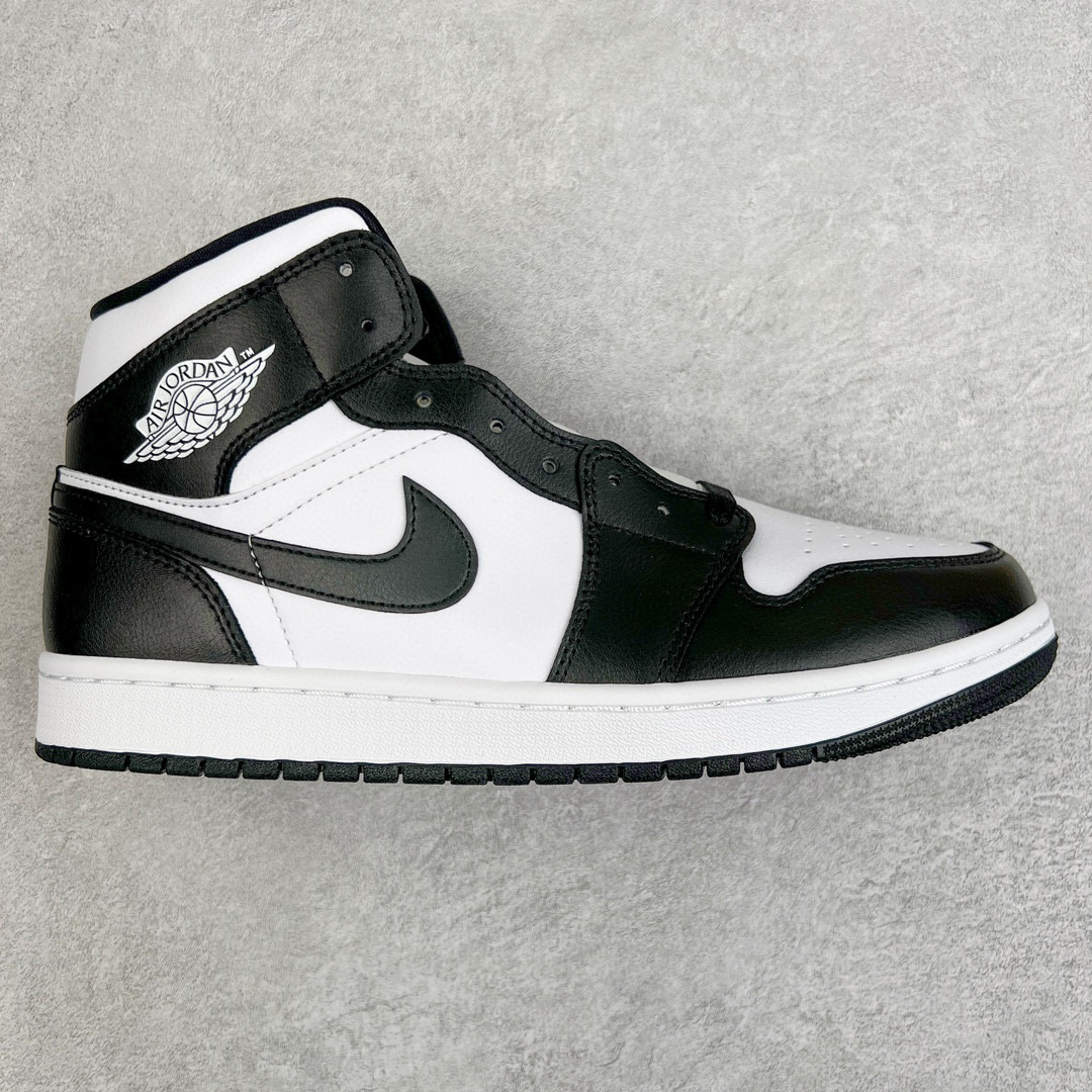 Air Jordan 1 Mid AJ1 Panda 中筒 篮球鞋 运动鞋 休闲鞋 女款 黑白熊猫DV0991-101