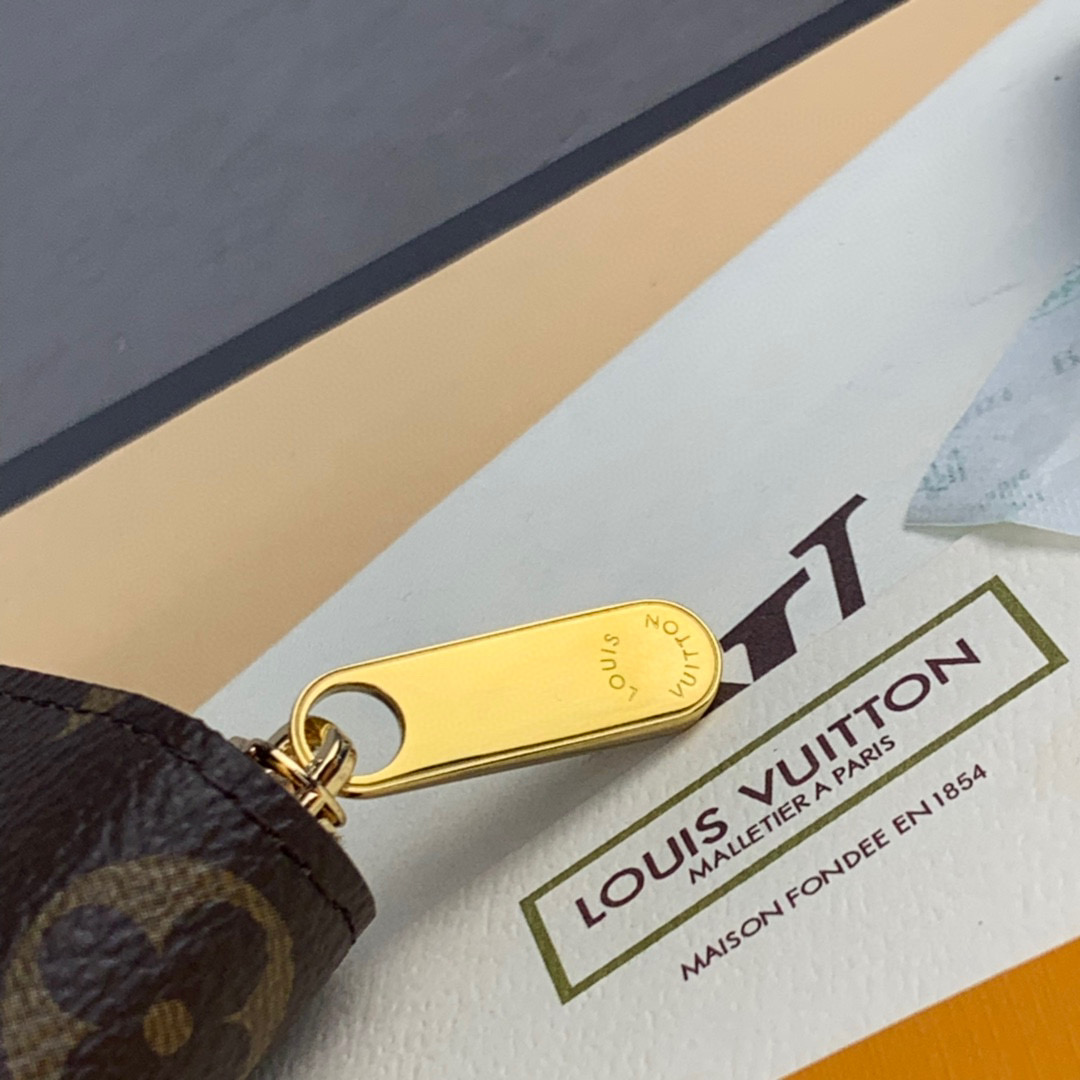 LOUIS VUITTON 路易威登 经典老花印花 钱夹 钱包 卡包 名片夹 男女同款 棕色 M60067