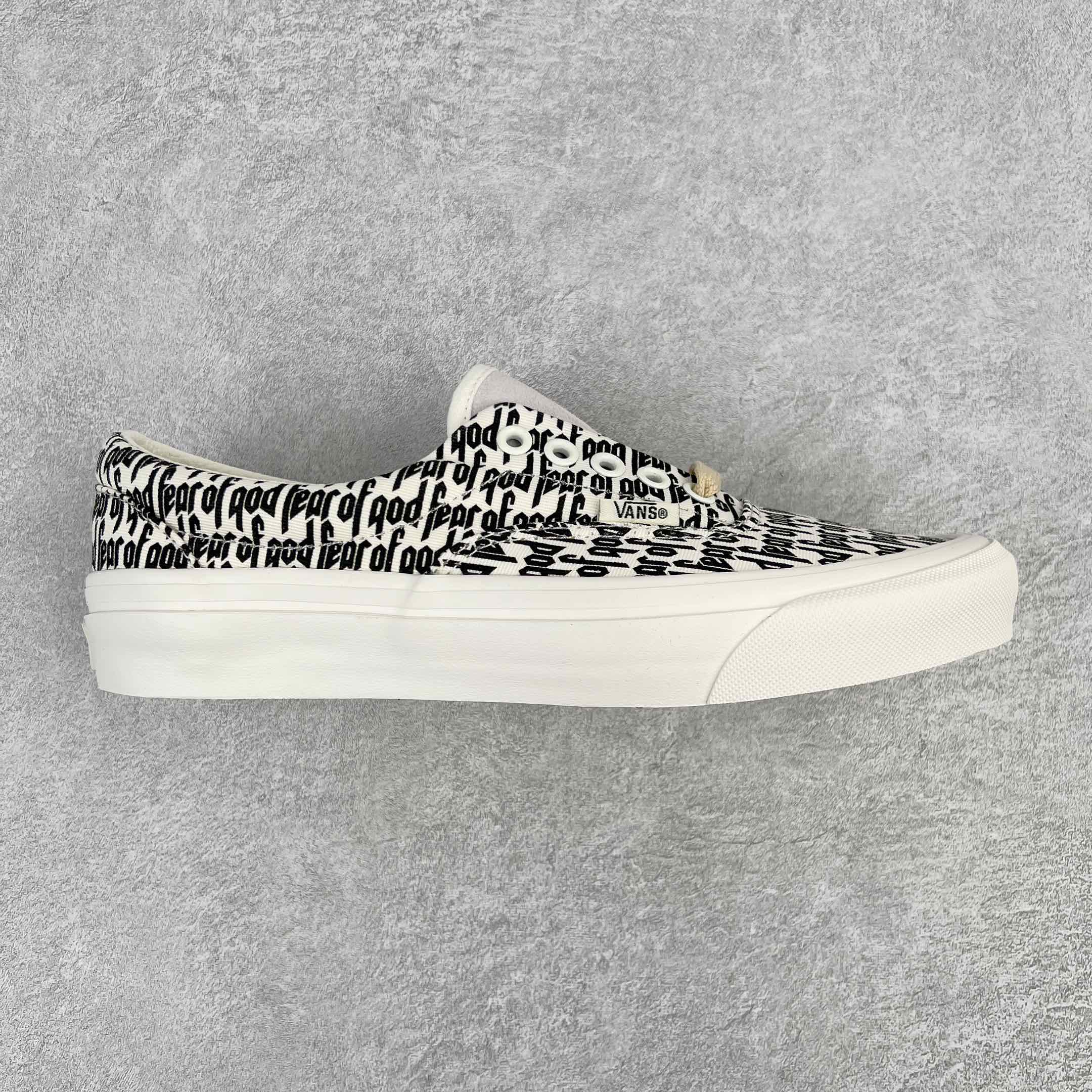 Fear Of God Vans Era 95 Reissue  FOG 黑白 字母 印花 低筒 休闲鞋 板鞋 滑板鞋 男鞋 女鞋 VN0A2XRYML