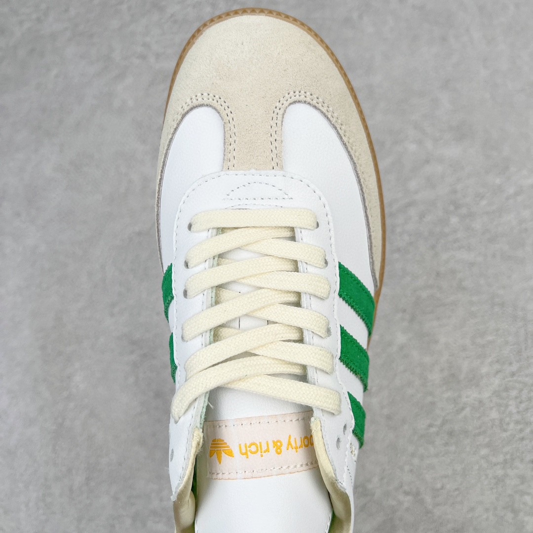SPORTY & RICH adidas originals Samba OG 白绿 低筒 复古板鞋 休闲鞋 男鞋 女鞋 HQ6075