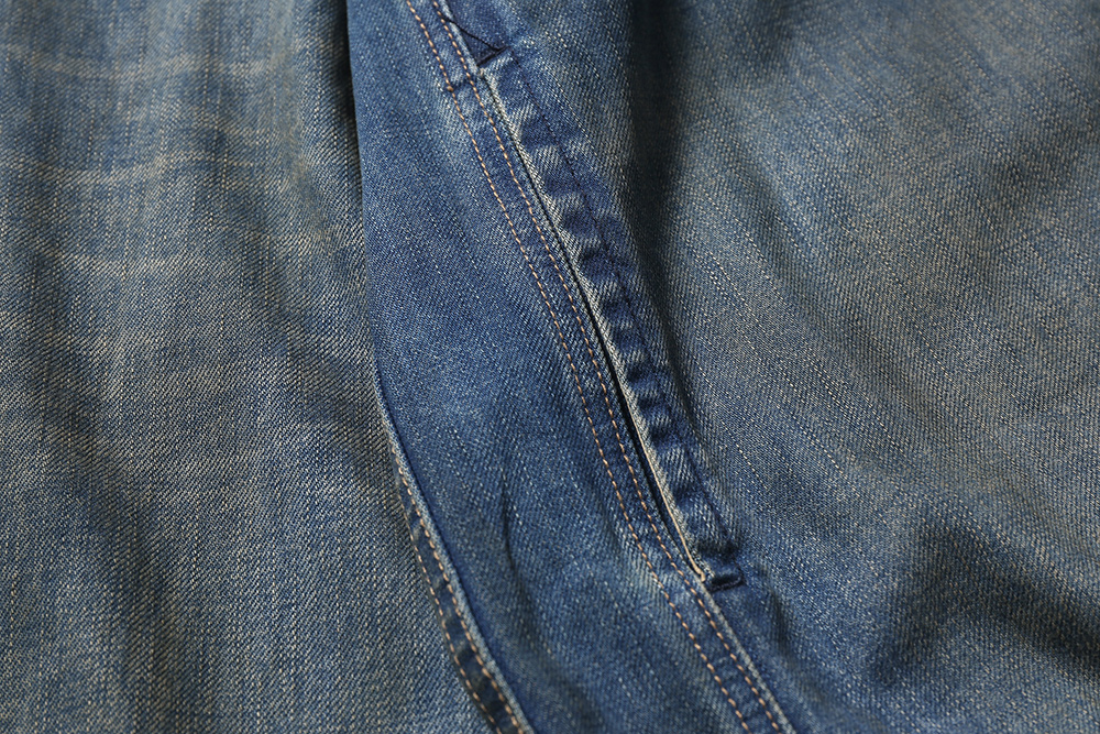 MADNESS JACKET 牛仔外套 蓝色 领口破坏水洗 日系 外套长袖 秋冬季 休闲 男女同款