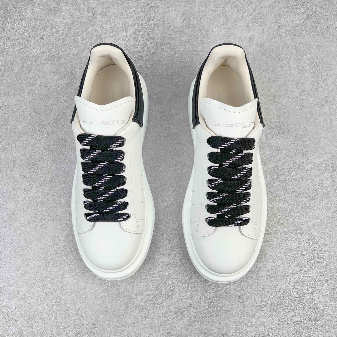 Alexander McQueen 麦昆 黑尾 白字 低筒 板鞋 休闲鞋 厚底鞋 增高鞋 男鞋 女鞋 625156WHXMT9034