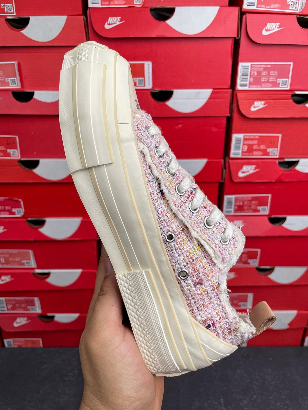 xVESSEL G.O.P. Lows Pink Tweed 吴建豪 粉色 情人节限定 变色 低筒 硫化鞋 板鞋 休闲鞋 男鞋 女鞋 F21X32P