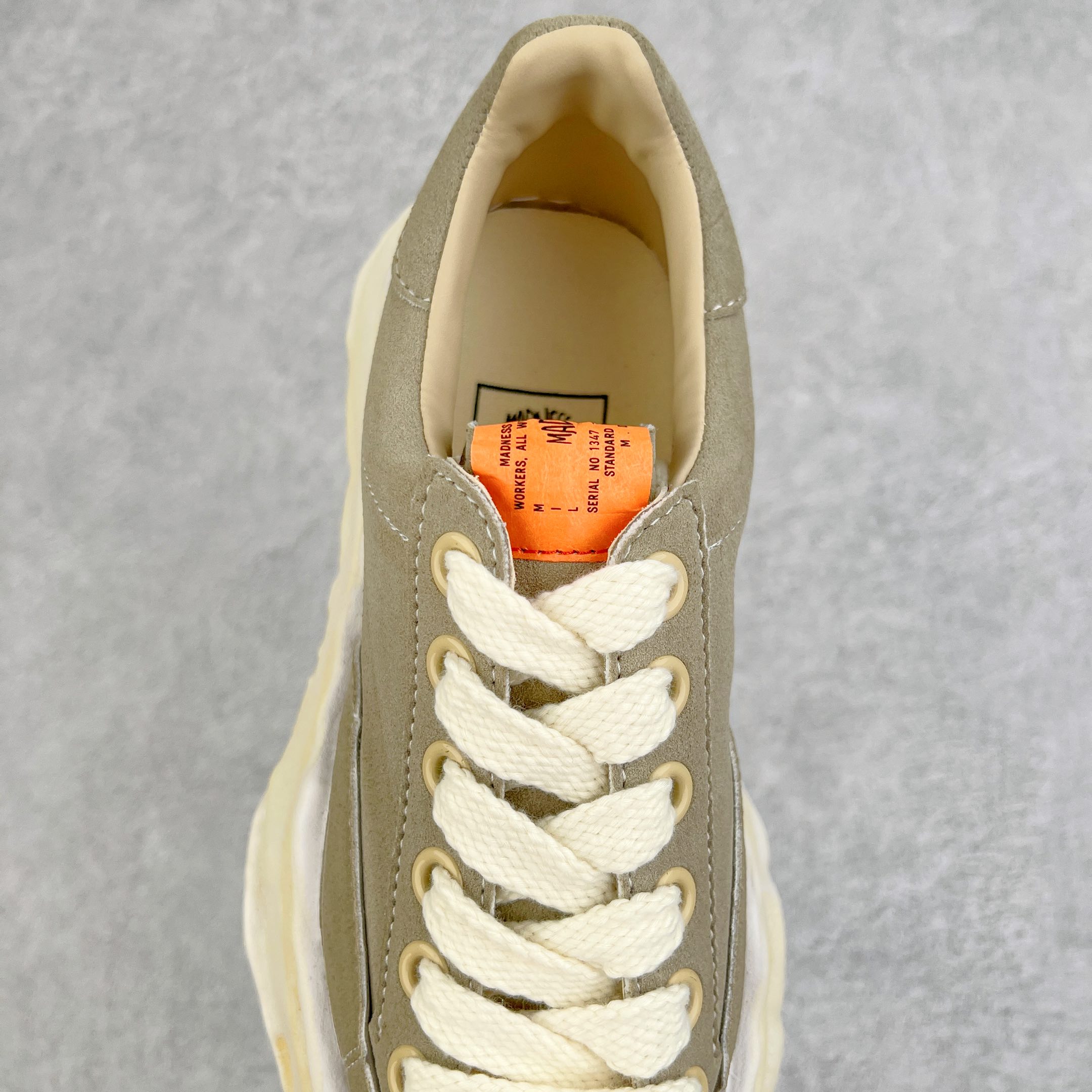 MIHARA YASUHIRO Original MMY 三原康裕 绿色 麂皮 水洗做旧 低筒 溶胶鞋 帆布鞋 板鞋 休闲鞋 增高鞋 男鞋 女鞋 