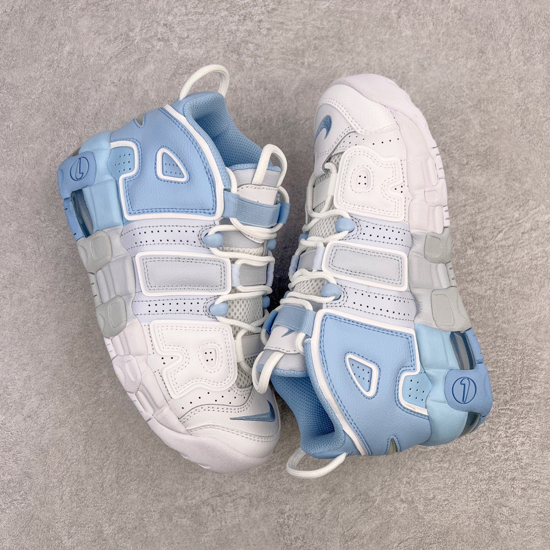 新版 Nike Air More Uptempo 皮蓬 大AIR 白蓝拼接 低筒 篮球鞋 男鞋 女鞋 DJ5159-400