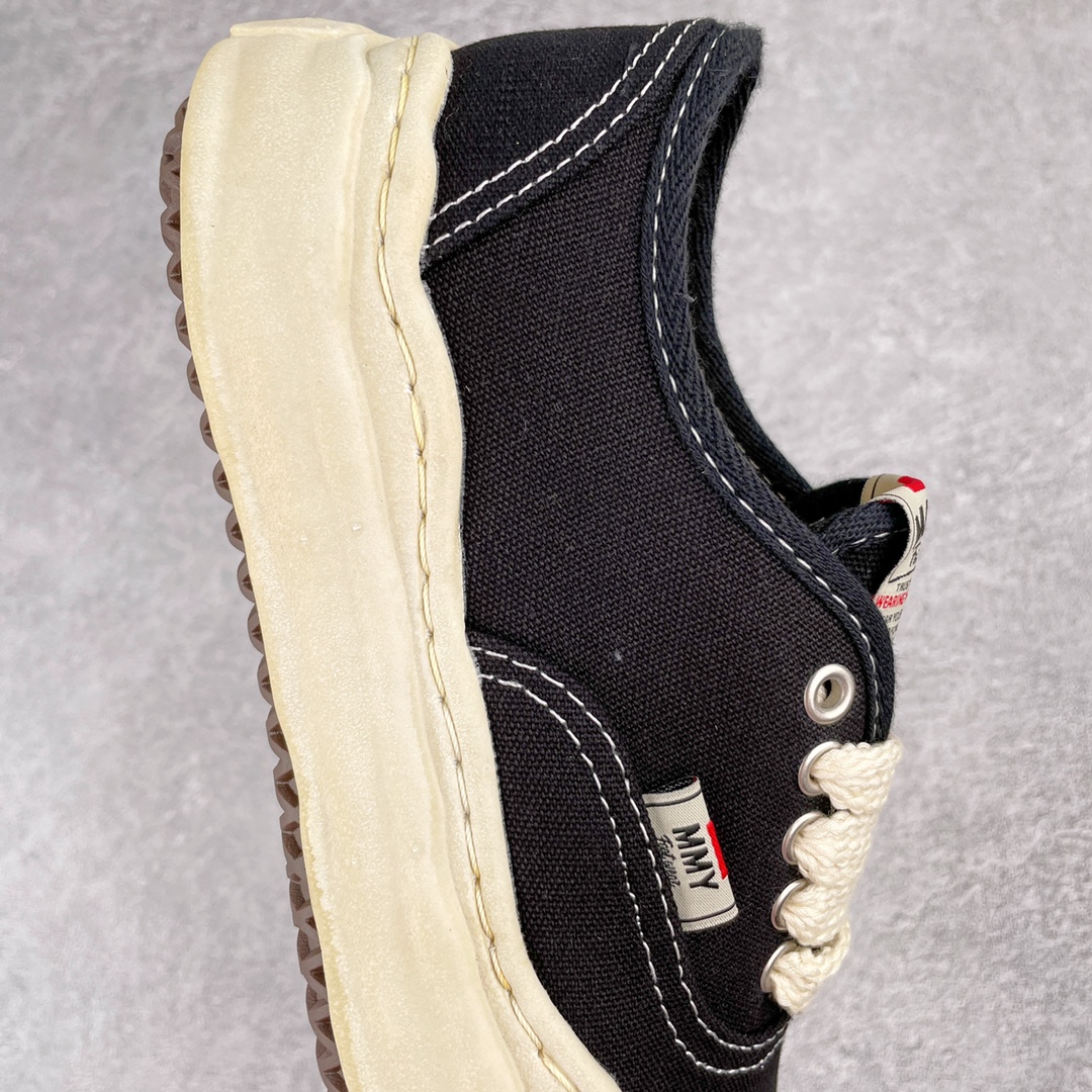 MIHARA YASUHIRO Original MMY 三原康裕 黑色 做旧 低筒 溶胶鞋 帆布鞋 板鞋 休闲鞋 增高鞋 男鞋 女鞋 A07FW719