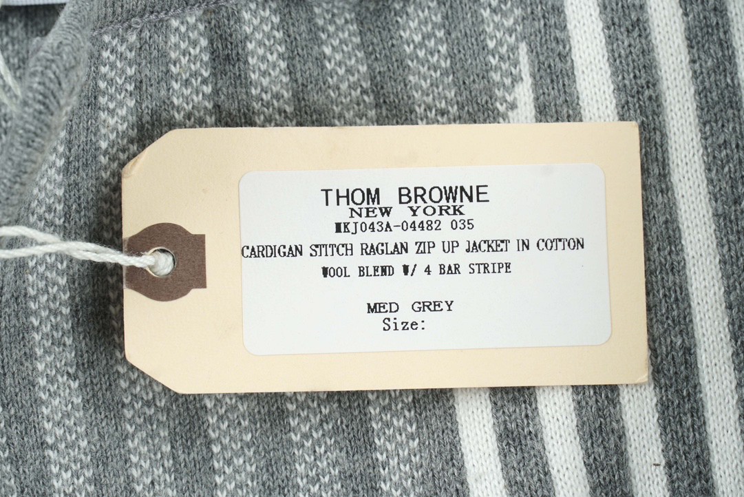 Thom Browne 22FW 条纹西装外套 灰色 长袖 秋冬款 男女同款 