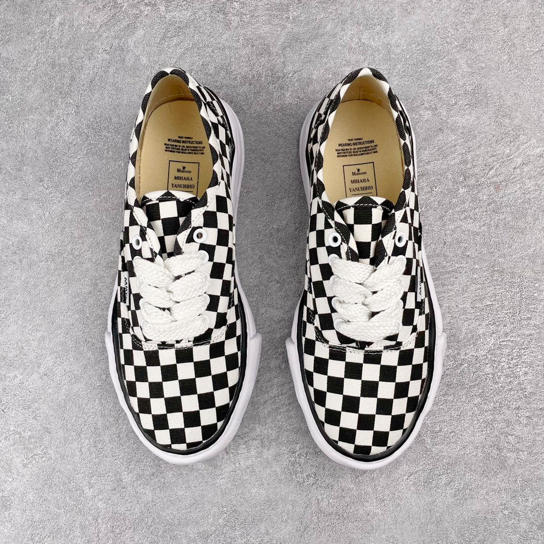 MIHARA YASUHIRO Original MMY 三原康裕 棋盘格 低筒 溶胶鞋 帆布鞋 板鞋 休闲鞋 增高鞋 男鞋 女鞋 