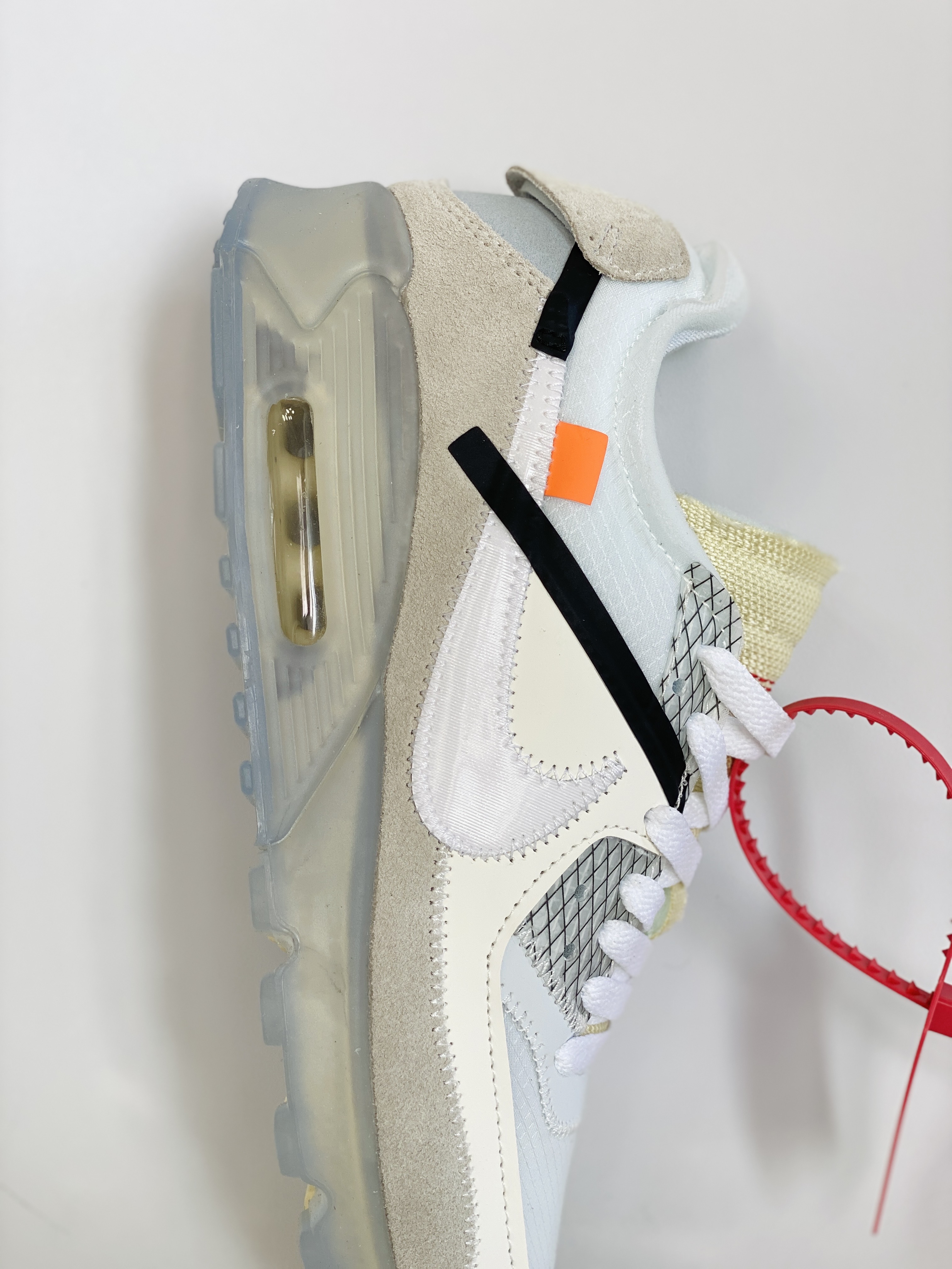 OFF-WHITE Air Max 90 THE TEN 白色 联名 低筒 气垫缓震复古 跑鞋 休闲鞋 板鞋 男鞋 女鞋 AA7293-100