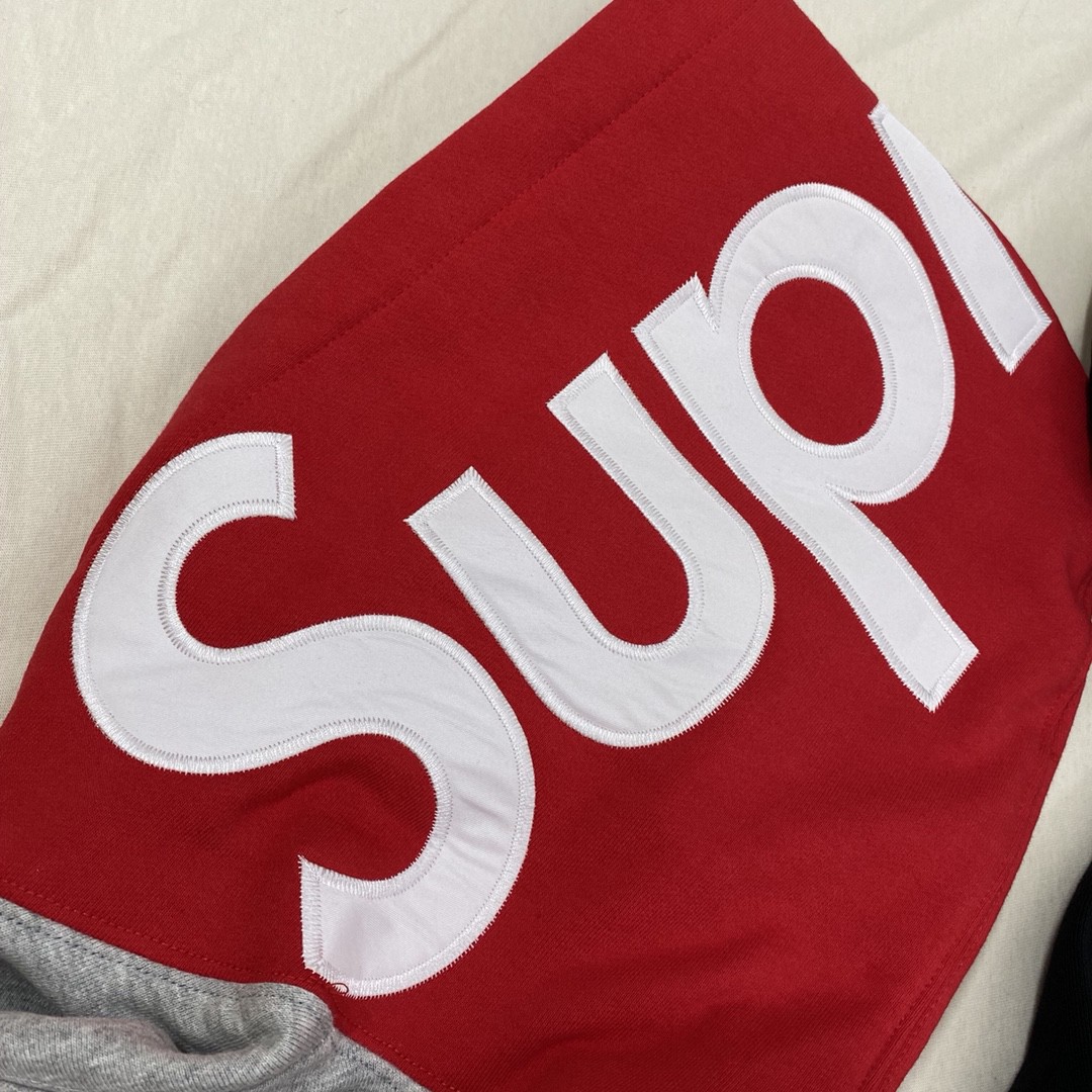 Supreme FW21 Week 2 Contrast Hooded Sweatshirt 字母徽标 Logo印花 灰色 黑色 连帽卫衣 加绒 套头 宽松 秋冬款 男女同款 SUP-FW21-147