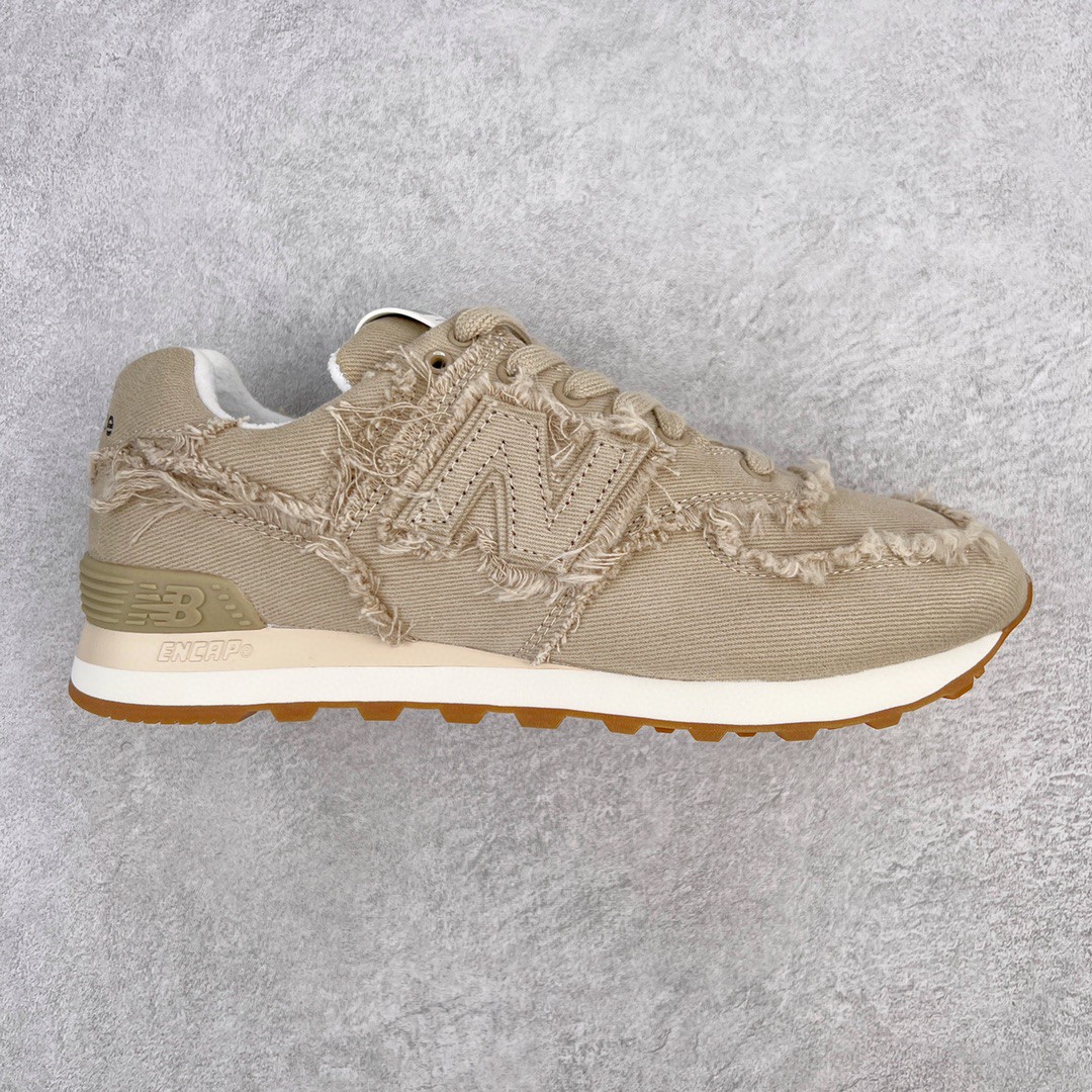 MiuMiu New Balance NB574 米黄色 低筒 联名 女款 复古慢跑鞋 女鞋 休闲鞋 板鞋 5E765D_CSL_F0044_F_015