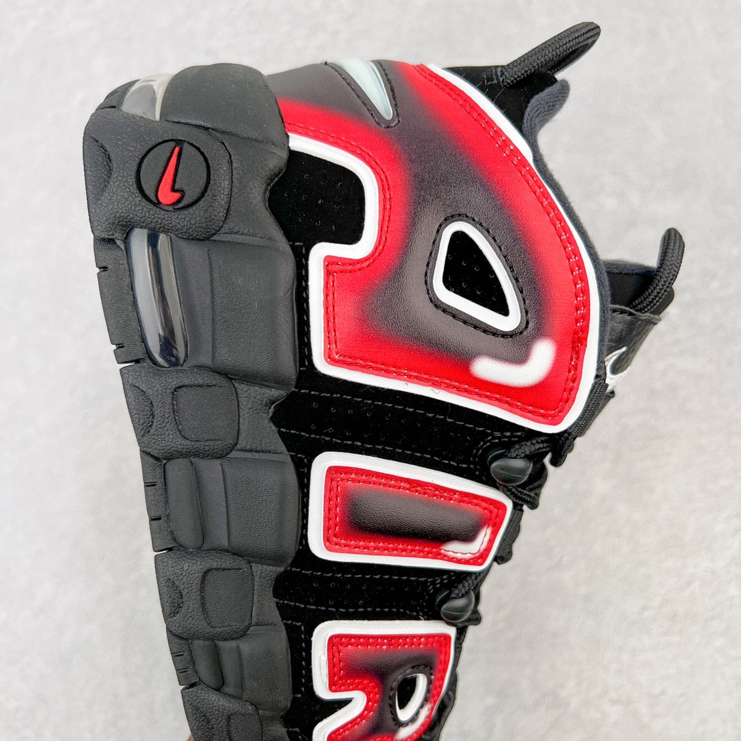 新版 Nike Air More Uptempo 皮蓬 大AIR 黑红 低筒 篮球鞋 男鞋 女鞋 415082-010