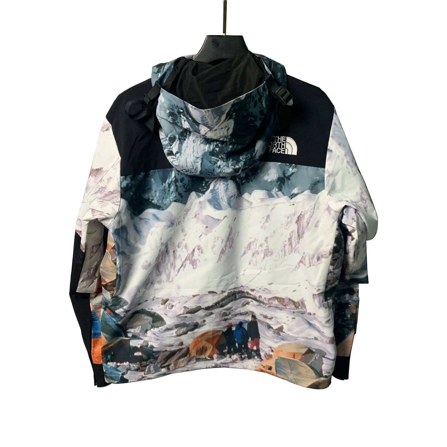 INVNCIBLE  The North Face Printed Mountain Jacket 聯名款  雪山基地營 衝鋒衣 夾克 防水 防風 保暖長袖 外套 風摟 男款 女款 NF0A4NDNS58