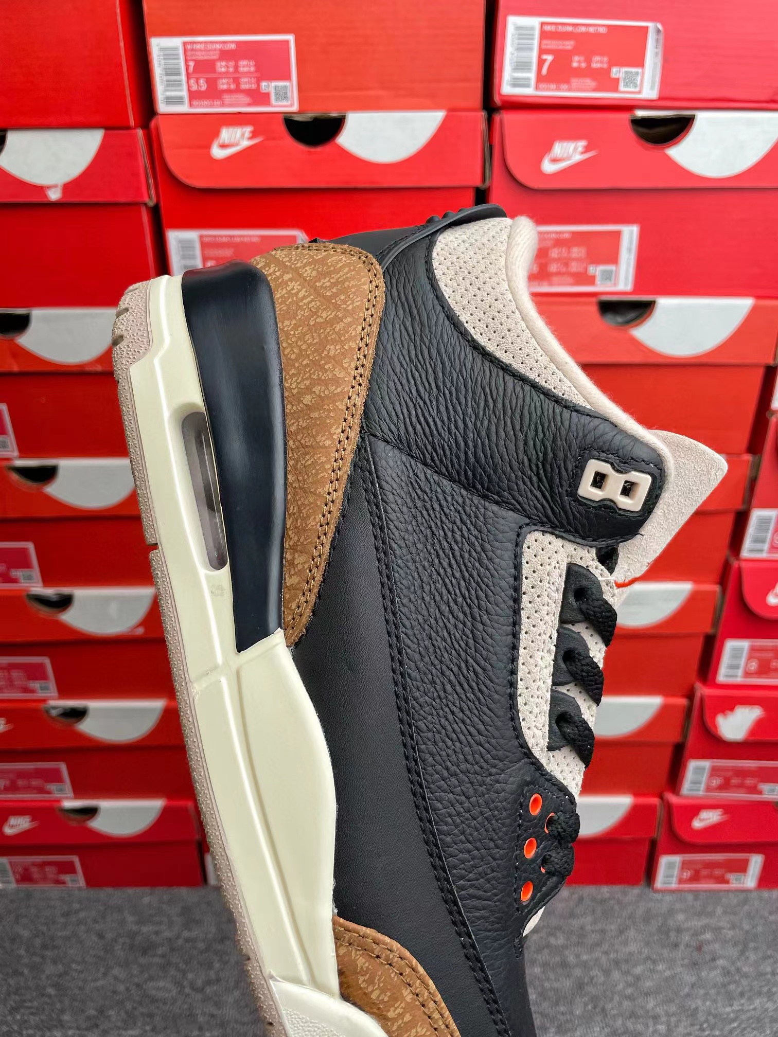 Air Jordan 3 Retro Desert Elephant  AJ3 黑棕 大象 低筒 休闲鞋 篮球鞋 板鞋 男鞋 CT8532-008