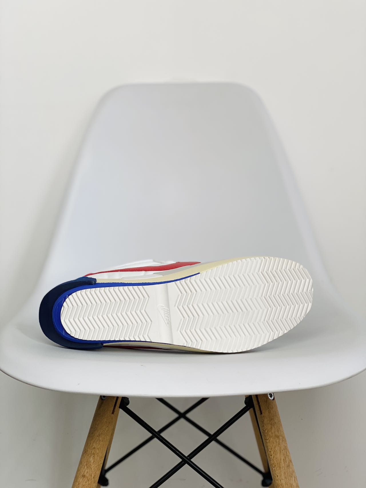 Sacai x Cortez 4.0 白红蓝 解构 低筒 复古休闲鞋 跑步鞋 板鞋 男鞋 女鞋 DQ0581-100