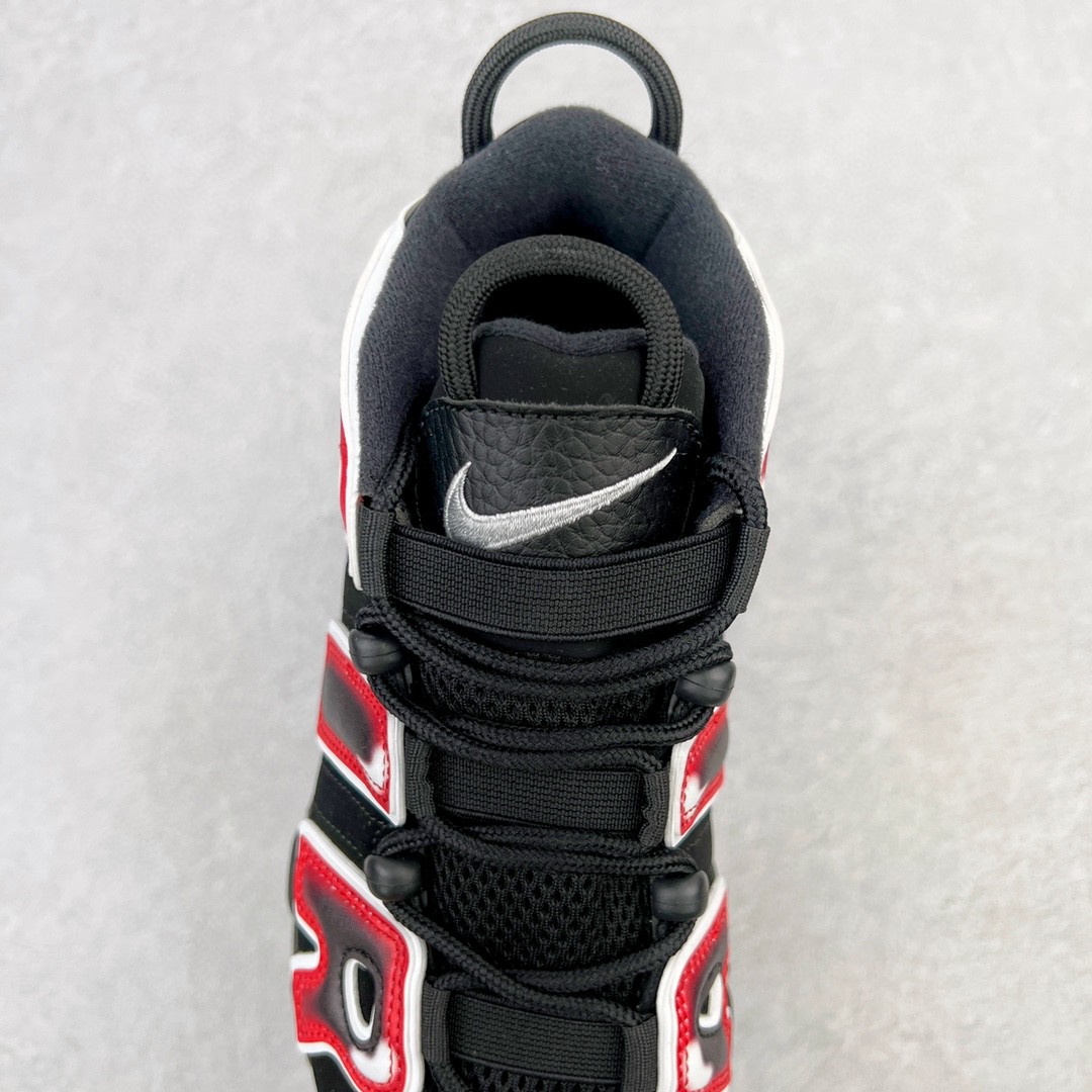 新版 Nike Air More Uptempo 皮蓬 大AIR 黑红 低筒 篮球鞋 男鞋 女鞋 415082-010