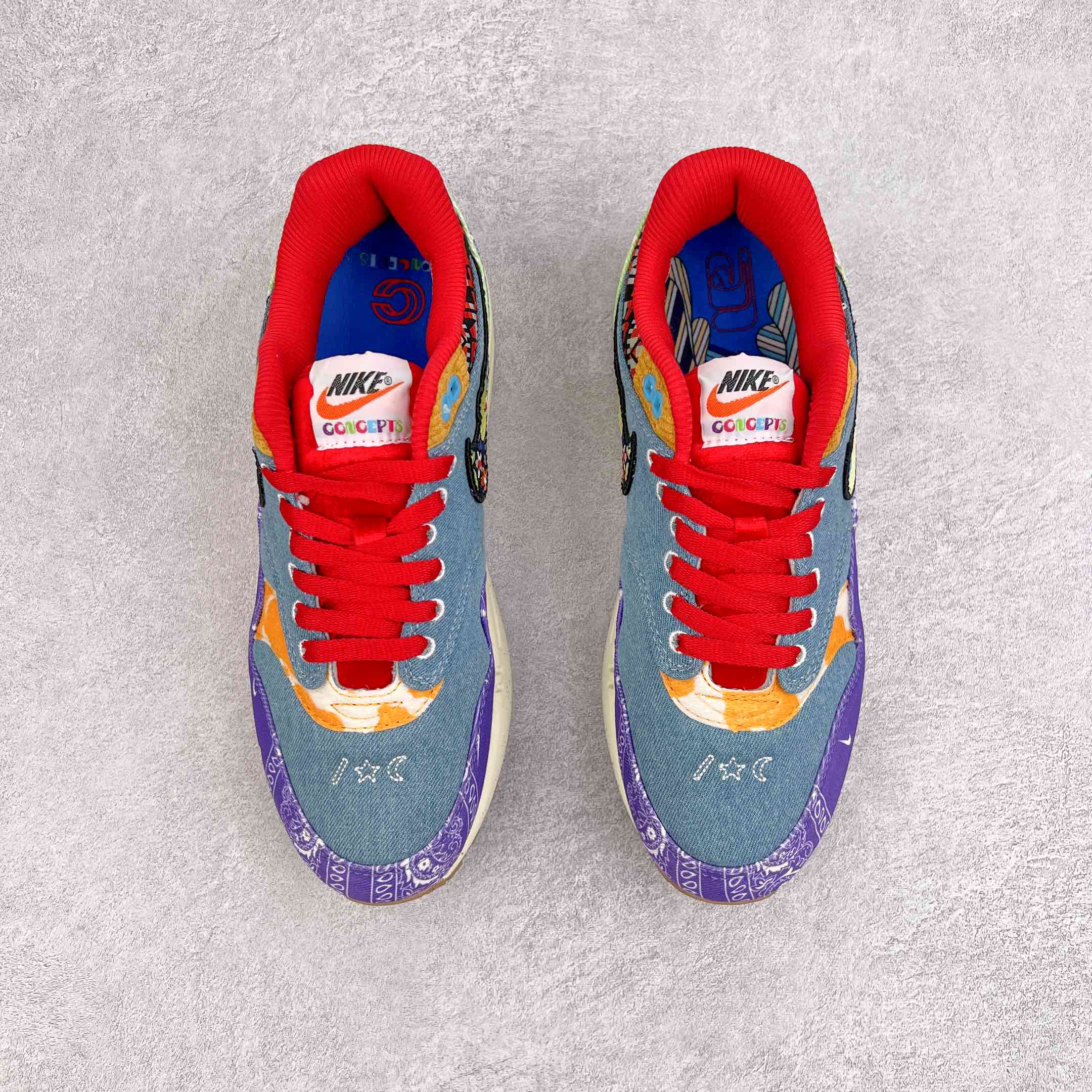 Concepts Air Max 1 SP Far Out 紫红蓝 腰果花 低筒 减震运动鞋 休闲鞋 板鞋 男鞋 女鞋 DN1803-500