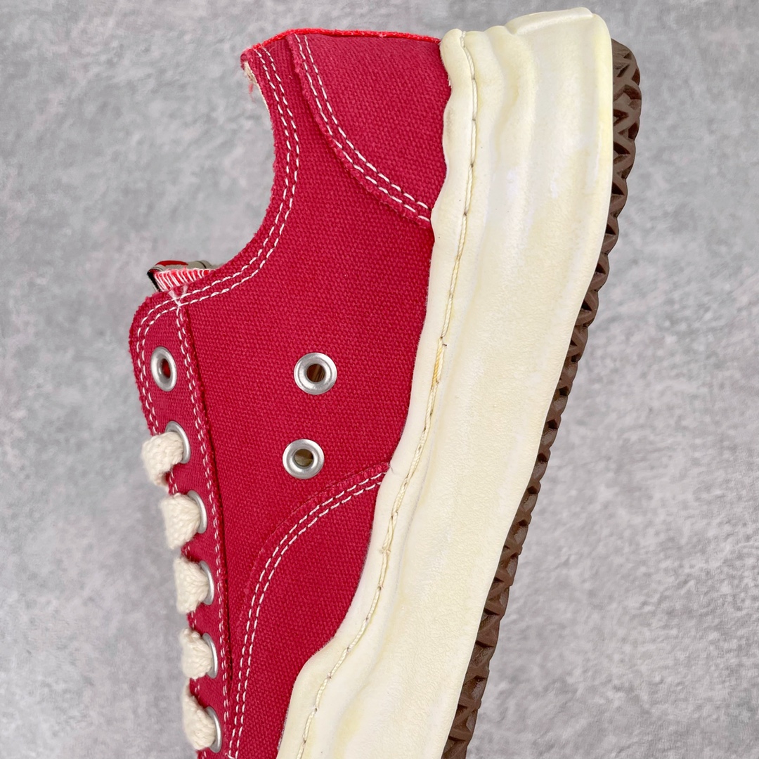 MIHARA YASUHIRO Original MMY 三原康裕 复古红色 拼接 低筒 溶胶鞋 帆布鞋 板鞋 休闲鞋 增高鞋 男鞋 女鞋 