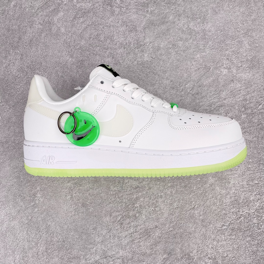 Air Force 1 Low 07 笑脸 白绿 低筒 休闲鞋 板鞋 男鞋 女鞋  CT3228-100