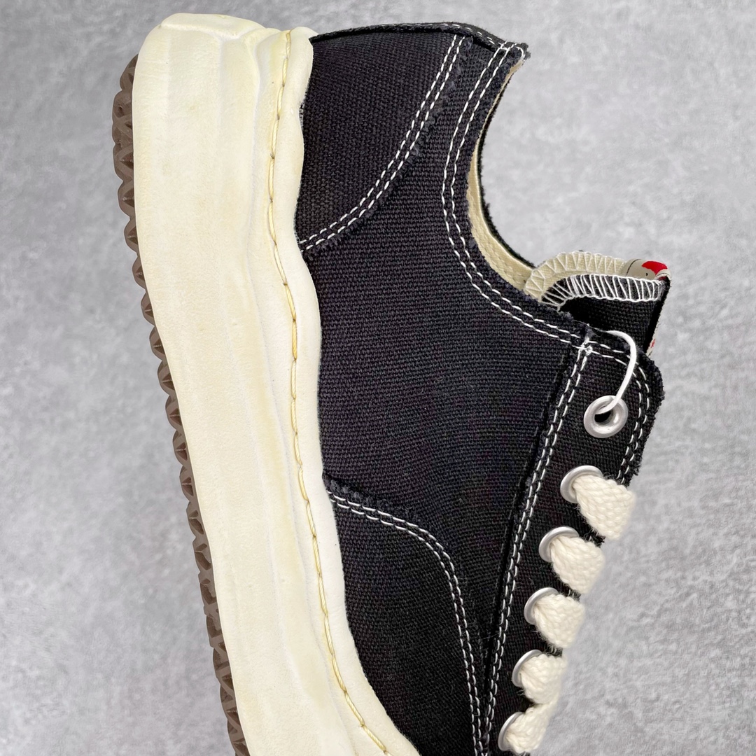 MIHARA YASUHIRO Original MMY 三原康裕 黑色 做旧 低筒 溶胶鞋 帆布鞋 板鞋 休闲鞋 增高鞋 男鞋 女鞋 