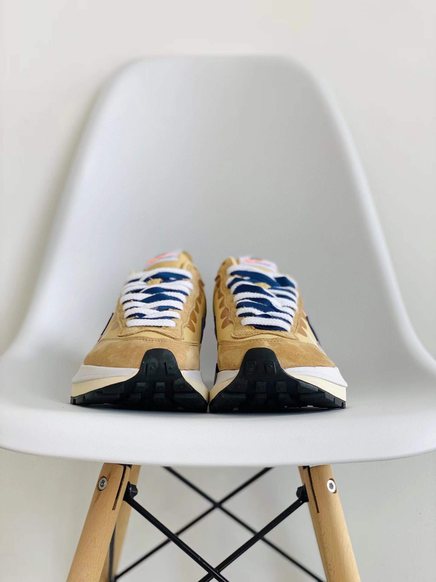 Sacai 3.0 VaporWaffle Sesame and Blue 芝麻 奶茶 卡其  低筒 华夫鞋 增高男女鞋 结构解构鞋 复古休闲鞋  DD1875-200