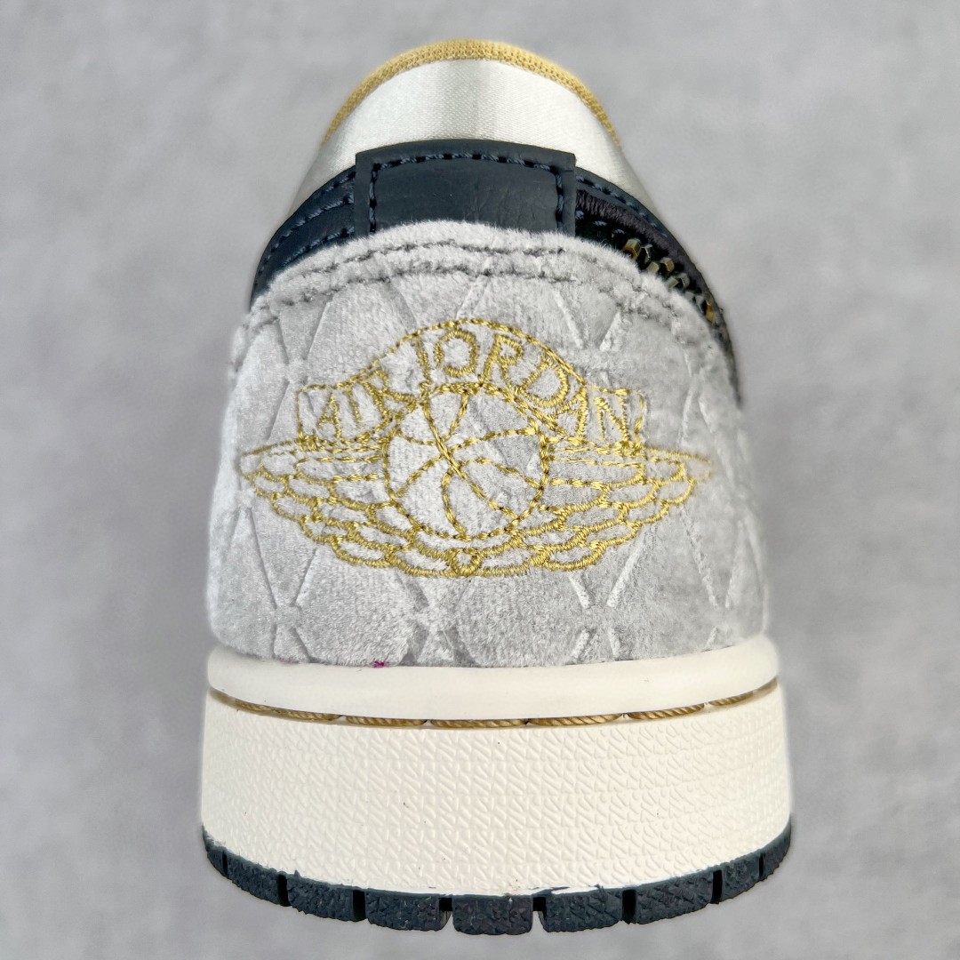 Air Jordan 1 Low SE AJ1 黑灰 绸缎 低筒 休閒鞋 板鞋 男鞋 DV1762-001
