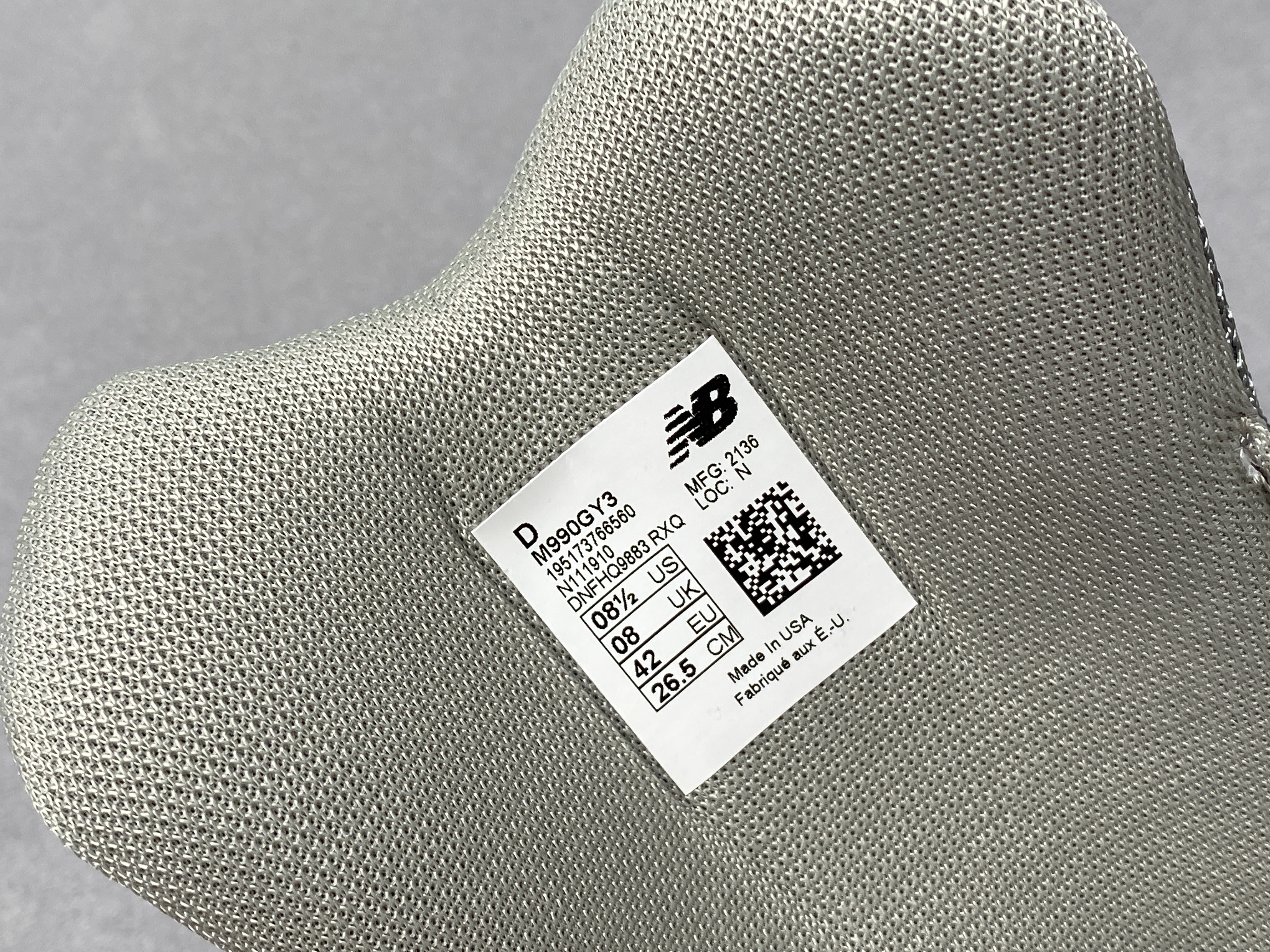 新版 New Balance 990 V3 元祖灰色 低筒 复古跑鞋 休闲鞋 板鞋 运动鞋 男鞋 女鞋 M990GY3