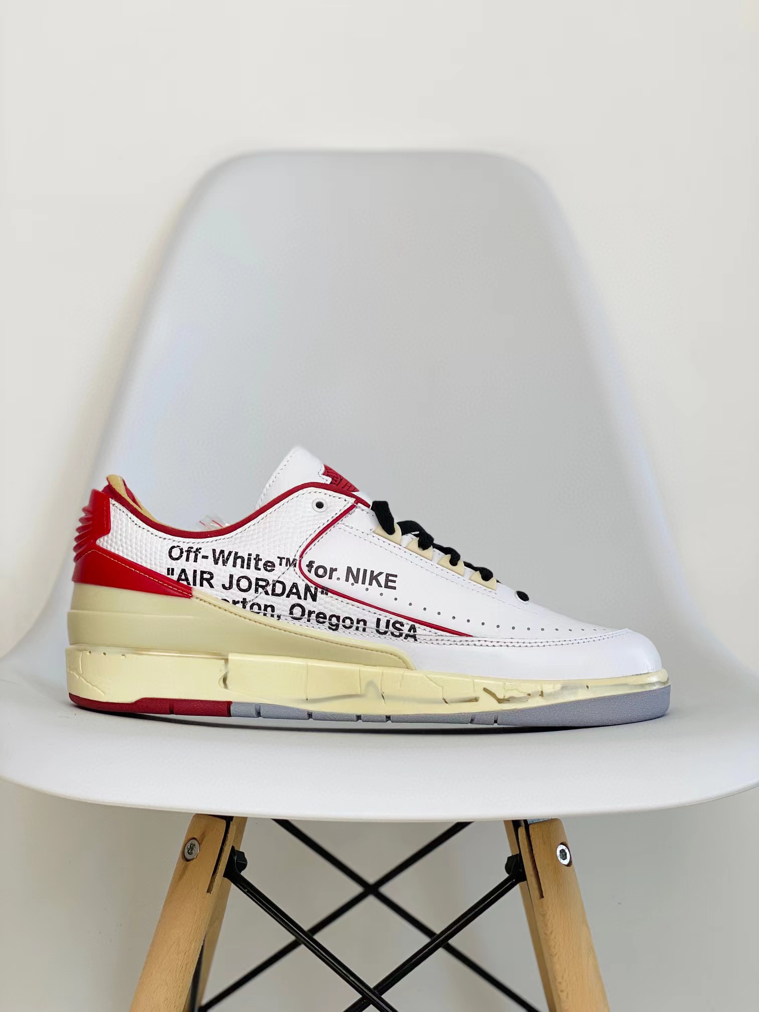 Off-White x Air Jordan AJ2 Low SP 芝加哥 低筒 联名 板鞋 男鞋 女鞋 篮球鞋 DJ4375-106