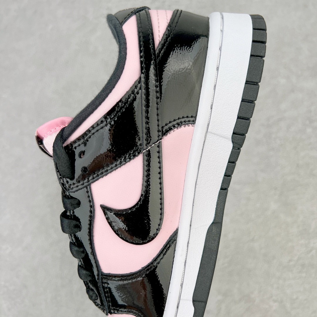dunk Low SEE Pink Black 黑粉 漆皮 低筒 复古板鞋 休闲鞋 男鞋 女鞋  DJ9955-600