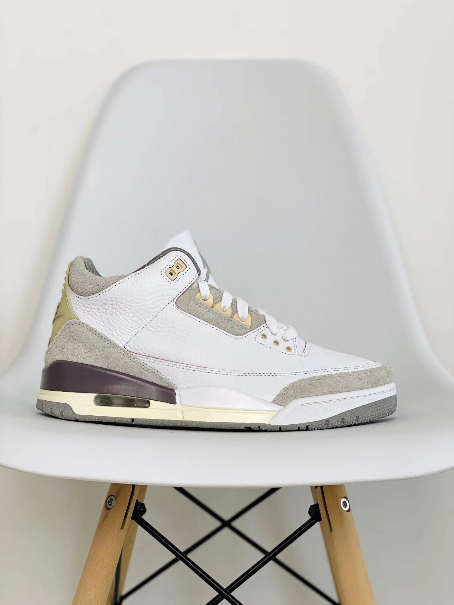 A Ma Maniere Air Jordan 3 Retro Medium Grey AJ 3 低筒 米白灰 休闲鞋 篮球鞋 板鞋 男鞋  DH3434-110