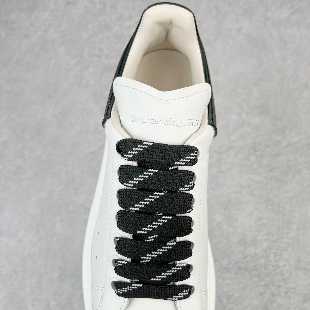 Alexander McQueen 麦昆 黑尾 白字 低筒 板鞋 休闲鞋 厚底鞋 增高鞋 男鞋 女鞋 625156WHXMT9034