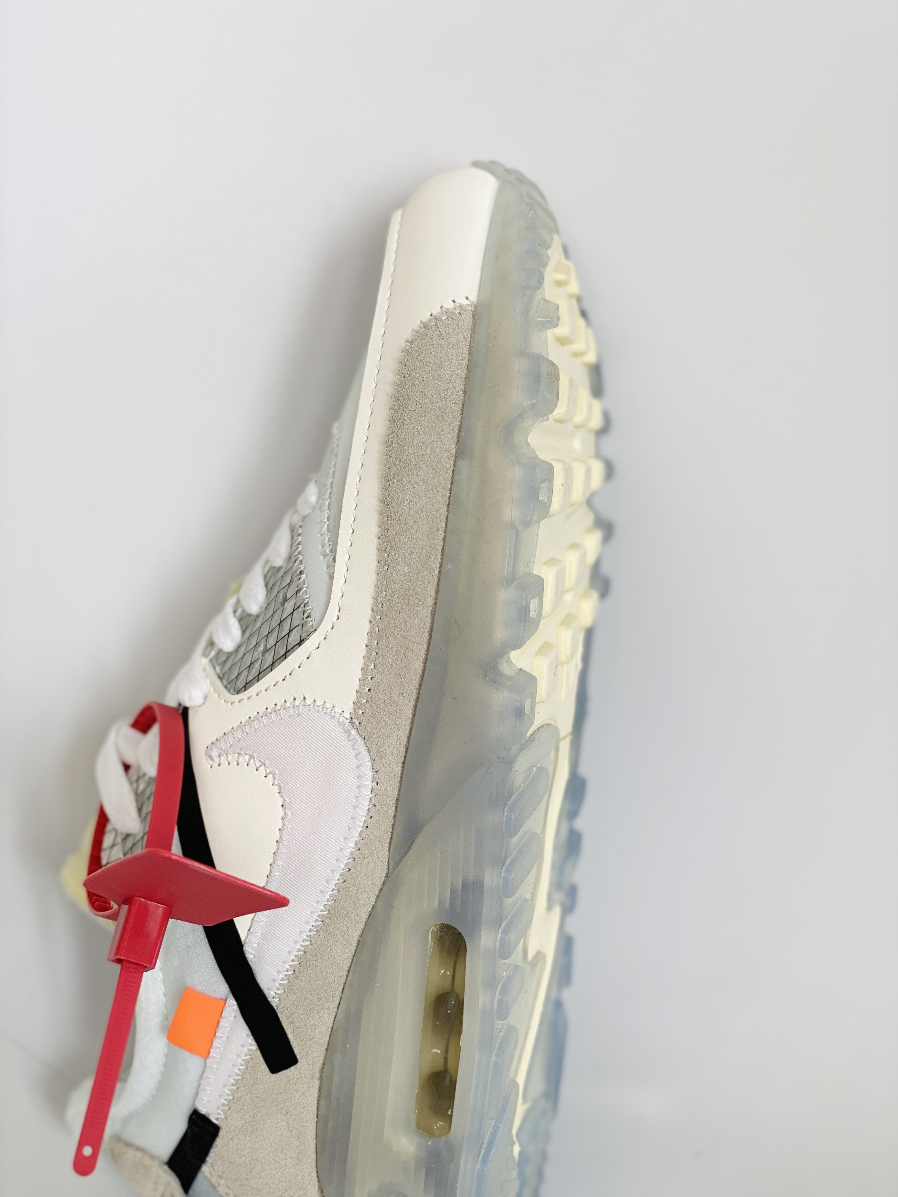OFF-WHITE Air Max 90 THE TEN 白色 联名 低筒 气垫缓震复古 跑鞋 休闲鞋 板鞋 男鞋 女鞋 AA7293-100