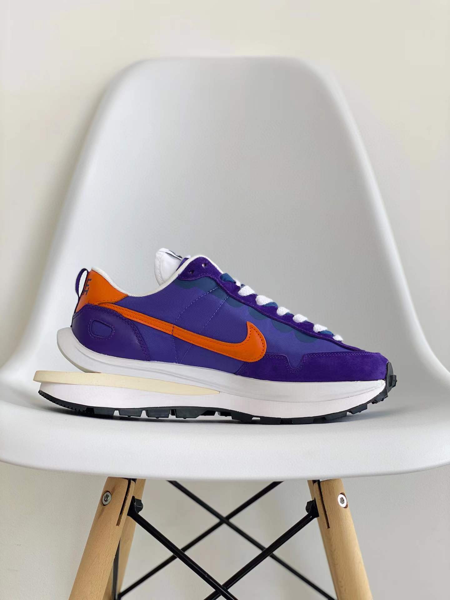 Sacai 3.0 VaporWaffle Dark Iris 紫金  低筒 华夫鞋 增高男女鞋 结构解构鞋 复古休闲鞋  DD1875-500