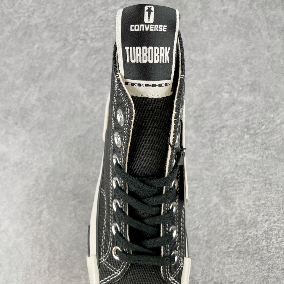  Rick Owens DRKSHDW Converse Turbodrk Chuck Taylor ALL Star 1970S High 黑白 高筒 板鞋 休闲鞋 帆布鞋 男鞋 女鞋 172344C