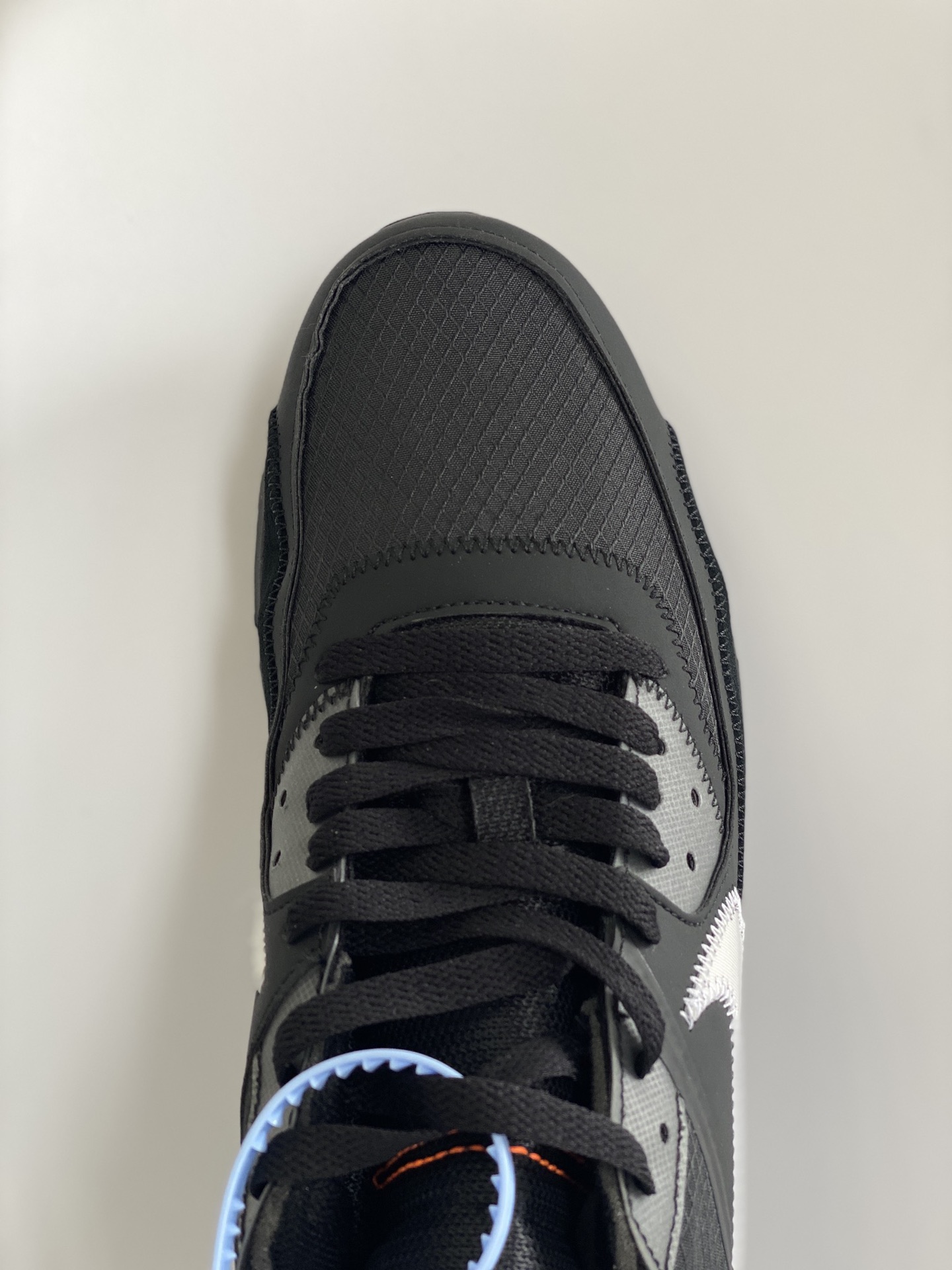 OFF-WHITE Air Max 90 THE TEN 黑色 联名 低筒 气垫缓震复古 跑鞋 休闲鞋 板鞋 男鞋 女鞋 AA7293-001