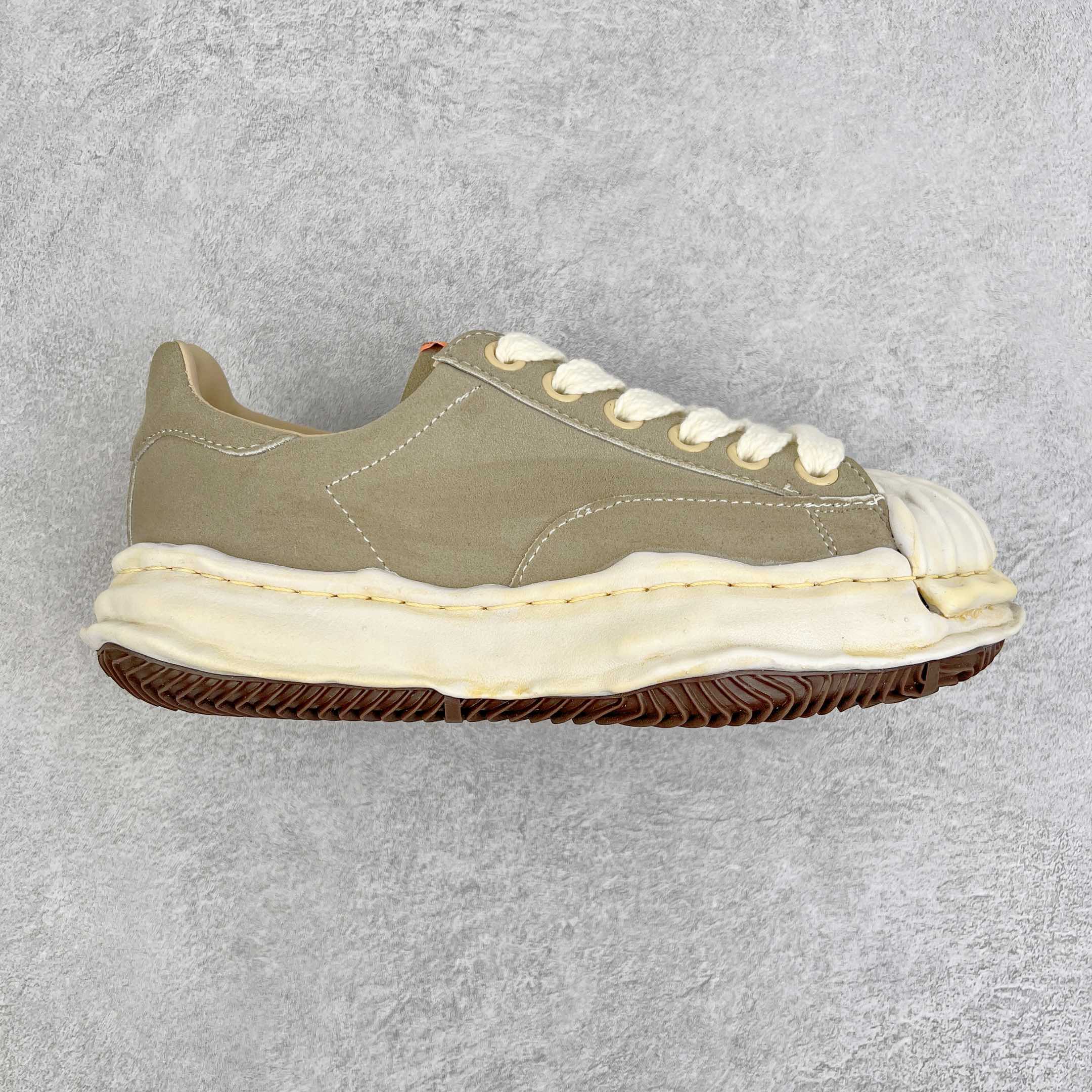 MIHARA YASUHIRO Original MMY 三原康裕 绿色 麂皮 水洗做旧 低筒 溶胶鞋 帆布鞋 板鞋 休闲鞋 增高鞋 男鞋 女鞋 