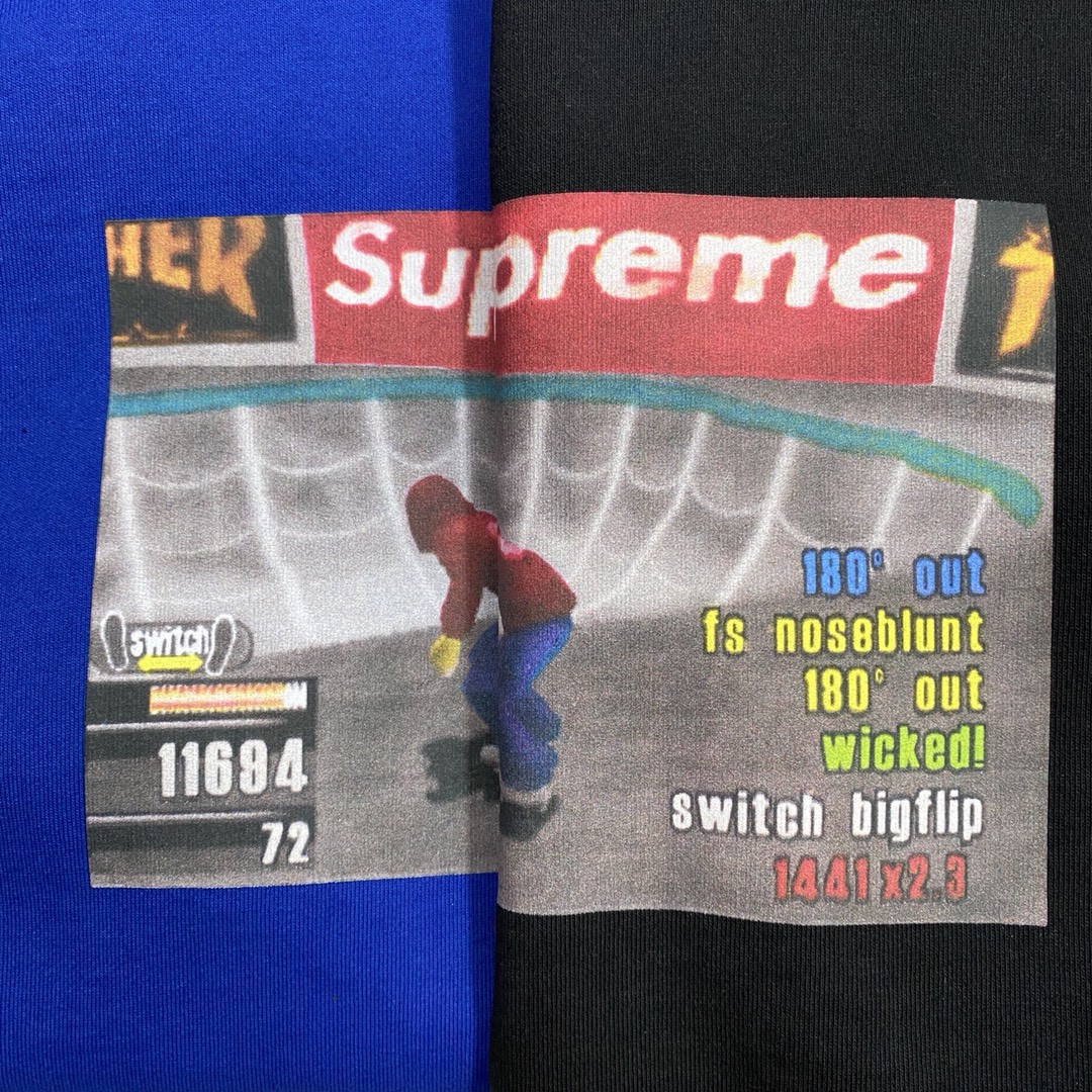 Supreme Week 5 Thrasher 联名款 Hooded Sweatshirt  黑色 蓝色 滑板连帽卫衣 加绒 套头 宽松 男女同款 SUP-FW21-203
