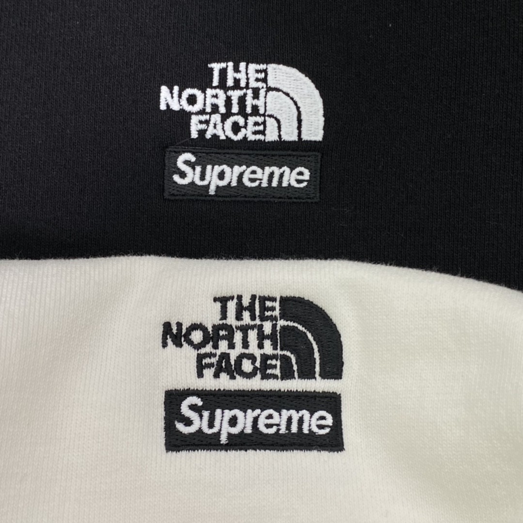 Supreme SS22 Week 16 The North Face 联名款 Bandana Hooded Sweatshirt 腰果花拼色 白色 黑色 连帽卫衣 加绒 套头 宽松 男女同款 SUP-SS22-449