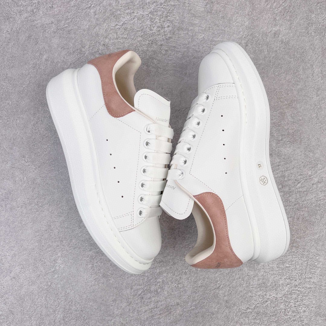 Alexander McQueen 麦昆 白棕 绒面 低筒 板鞋 休闲鞋 厚底鞋 增高鞋 男鞋 女鞋 553680WIBN29784