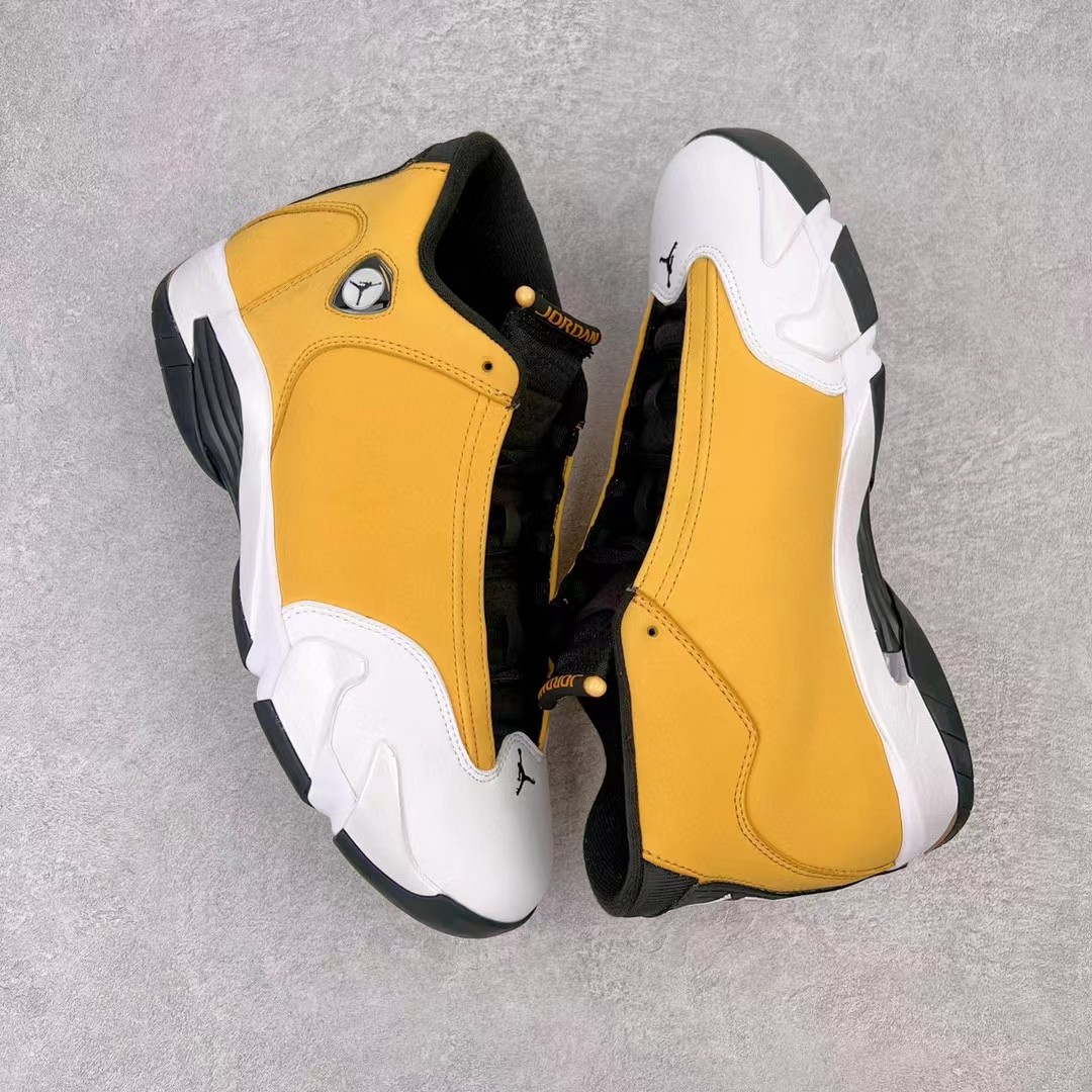 Air Jordan 14  Retro Ginger 黑白黄 法拉利姜黄 AJ1 14 篮球鞋 球鞋 实战鞋 男鞋 487471-701