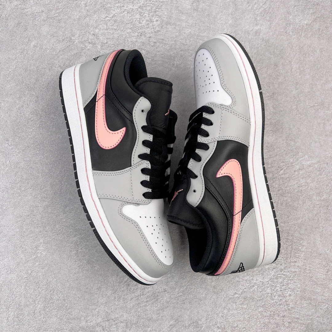 Air Jordan 1 Low AJ1 白黑粉 板鞋 休闲鞋 女鞋 男鞋 553558-062