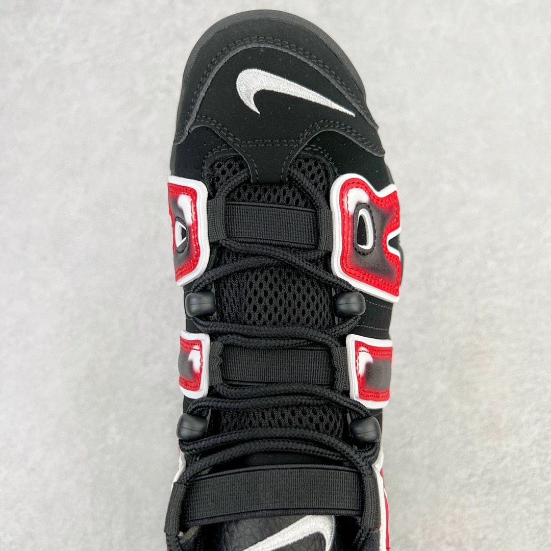 新版 Nike Air More Uptempo 皮蓬 大AIR 黑红 低筒 篮球鞋 男鞋 女鞋 415082-010