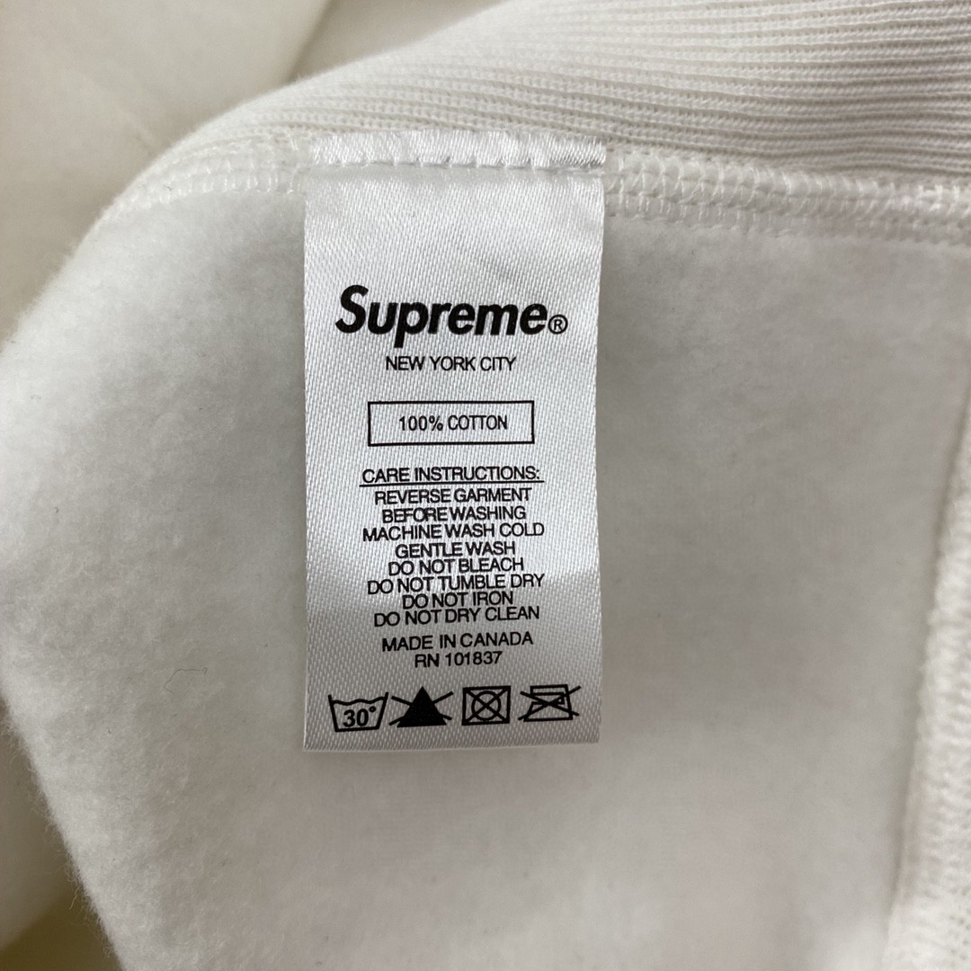 Supreme Week 6 Swarovski 联名款 S Logo Hooded Sweatshirt S 水钻徽标 黑色 白色 连帽卫衣 加绒 宽松 男女同款 SUP-SS21-583